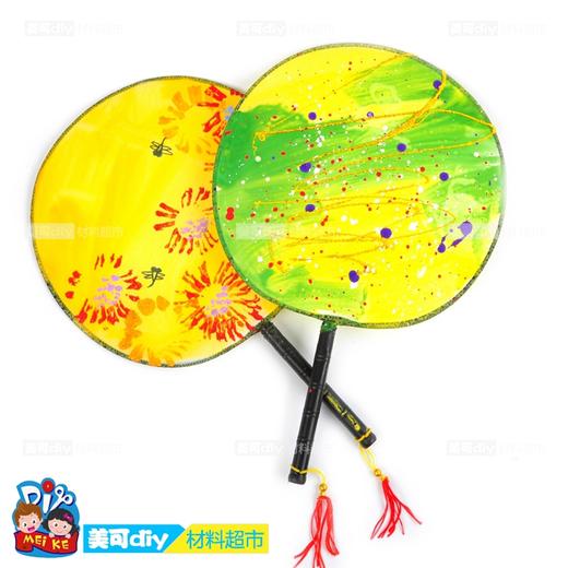 美可diy 绘画宫扇 幼儿园儿童美术手工涂鸦绘画扇子宝宝绘画材料 商品图3