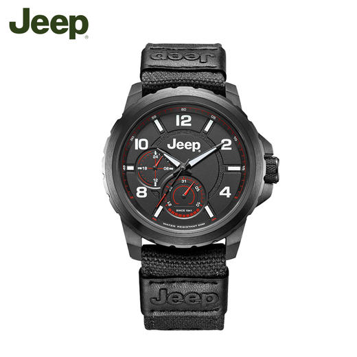 jeep吉普手表帆布带男表防水石英表jpw64601qy