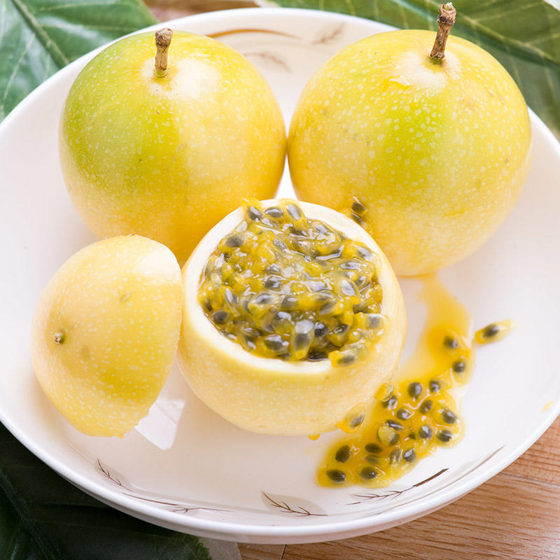 黄金百香果大黄色鸡蛋果新鲜现摘现发约5斤包邮