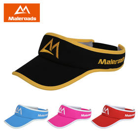 迈路士跑步空顶帽太阳帽运动遮阳帽子男鸭舌帽马拉松女网球帽速干