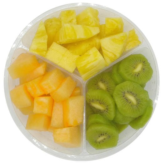 【三拼】 菠萝 哈密瓜 猕猴桃 400g  - 水木田水果零食下午茶