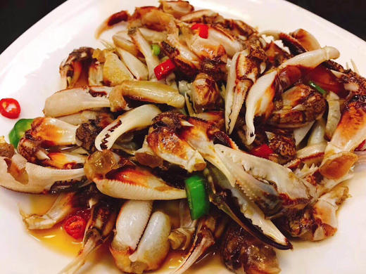现货到热吻醉蟹钳选用渤海湾野生沙蟹钳活蟹加工酒烹入味独家秘制汤汁