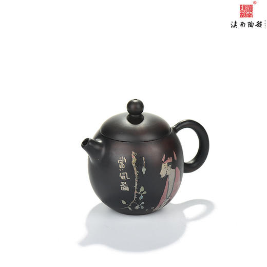 刘也涵覆色刻填钟馗系列壶 商品图1