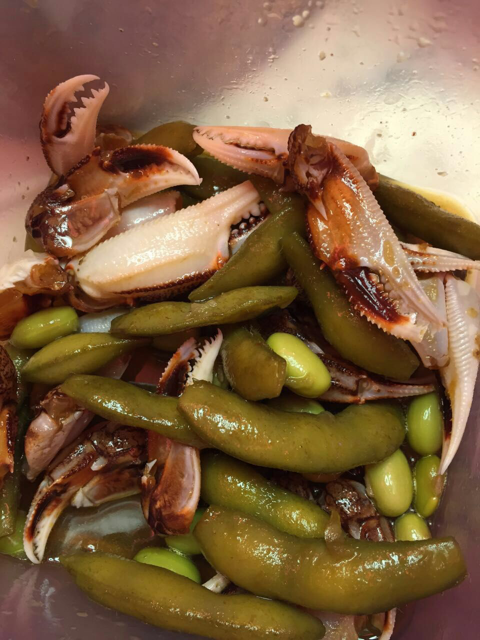 现货到热吻醉蟹钳选用渤海湾野生沙蟹钳活蟹加工酒烹入味独家秘制汤汁