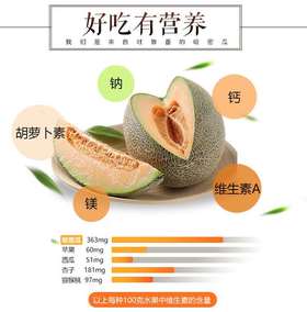 冰火蜜瓜 哈密瓜 7-8斤/箱