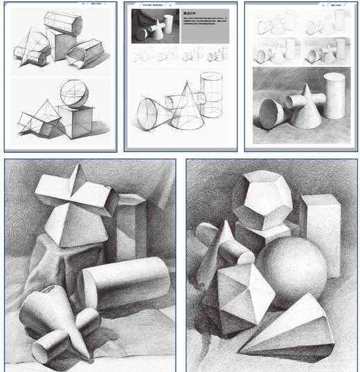 结构与明暗-素描基础教程素描书入门自学零基础教材静物几何体人头像人物书铅笔素描立体构造写生美术绘画艺考辅导铅笔书绘画手绘 商品图3