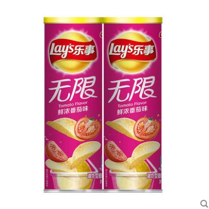 【百汇到家】乐事桶装鲜浓番茄味薯片104g 商品图1