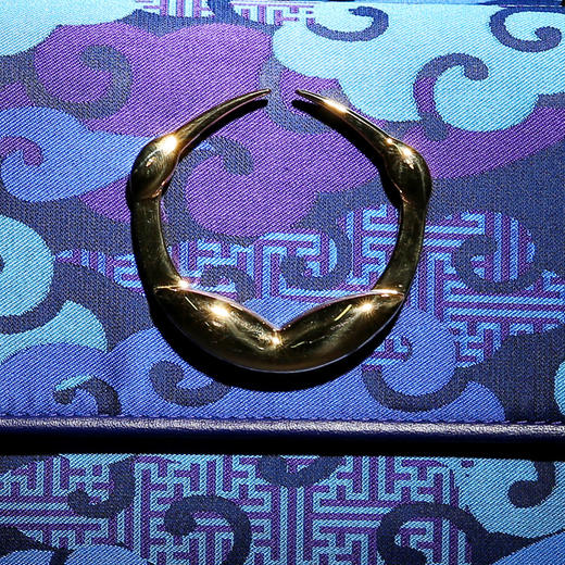 SAINTJOY/上久楷 宋锦女式单肩包  蓝紫零度空间 BWS18A0301 商品图3