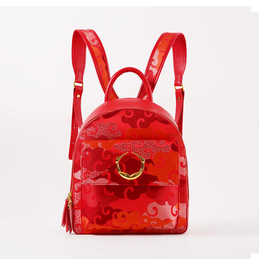 SAINTJOY/上久楷 宋锦女式双肩包 蓝紫零度空间 BWS18A0101 商品图13