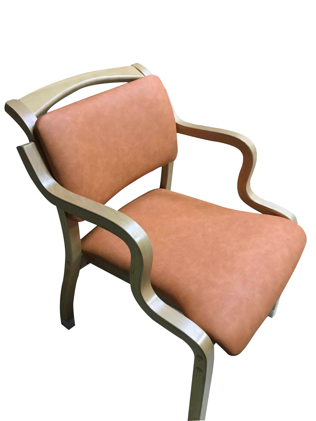 曲木半扶手适老椅