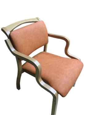 曲木半扶手适老椅