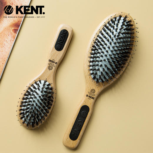 英国kent肯特梳子进口梳子气囊梳子按摩梳子梳猪鬃毛梳子