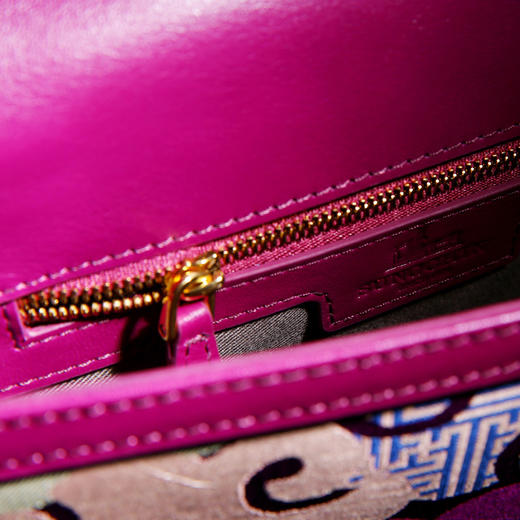 SAINTJOY/上久楷 宋锦女式单肩包 深紫零度空间  BWS18A0301 商品图4