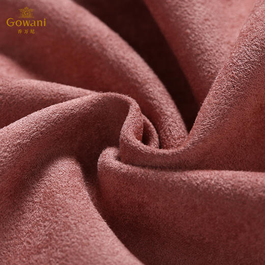 乔万尼春季外套韩版仿麂皮绒大气优雅系带气质风衣女中长款EB3A257 商品图3