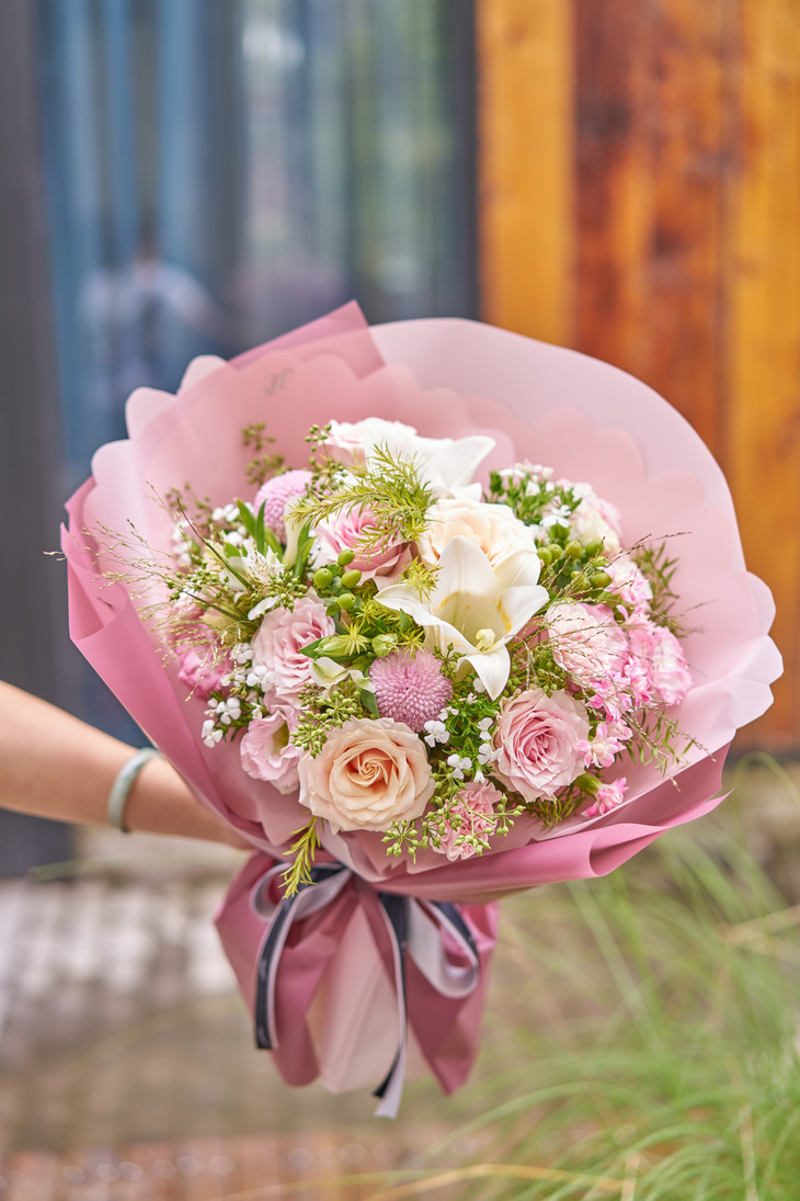 花享·鲜花花束·感恩教师节·粉色花束