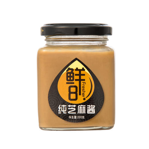 鲜8纯芝麻酱小磨白芝麻、黑芝麻香油组合 商品图2