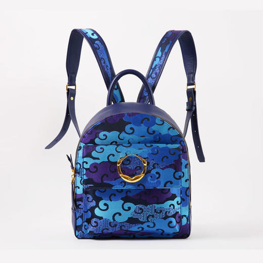 SAINTJOY/上久楷 宋锦女式双肩包 蓝紫零度空间 BWS18A0101 商品图0