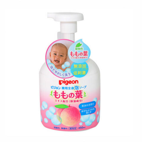 贝亲（Pigeon） 日本原装进口贝亲宝宝婴儿润肤系列 桃子水沐浴露一瓶 商品图0