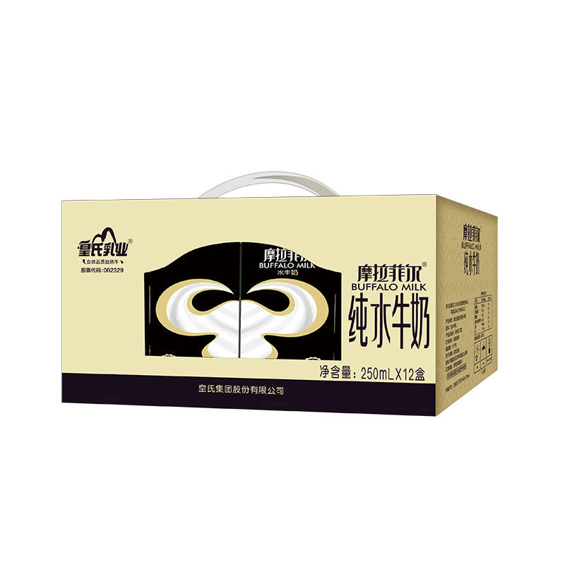 优选| 摩拉菲尔纯水牛奶 乳蛋白高达3.9g 原味250ml* 12盒 包邮