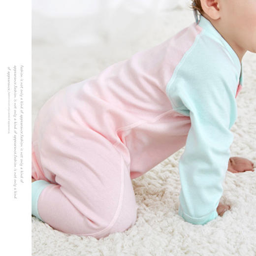 T36新生儿爬服哈衣连体衣春秋装1:1实物服装纸样剪裁图纸牛皮纸样 商品图0