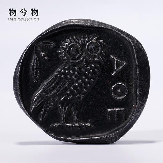艺术藏品复刻品摆件 大英博物馆雅典猫头鹰银币家居小摆件 商品图1