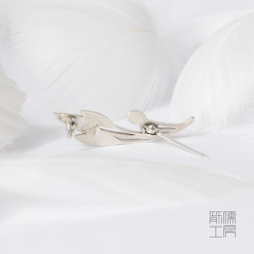 青橄榄 / 925银珐琅胸针【定制：7-15天】 ○ 箭儒工房 商品图4