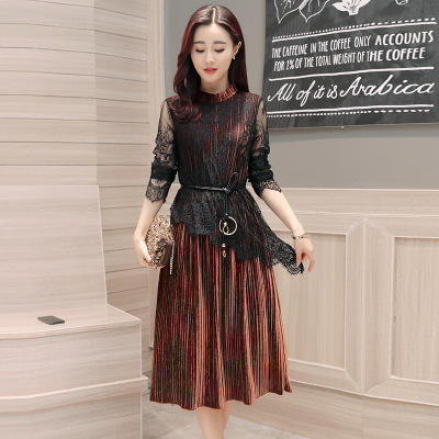 CQ ydfs923 秋季中长款时尚百搭中腰连衣裙 商品图0