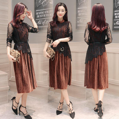 CQ ydfs923 秋季中长款时尚百搭中腰连衣裙 商品图1