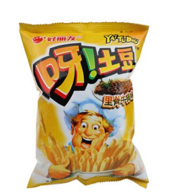 【百汇到家】好丽友呀土豆里脊牛排味40g 商品图0