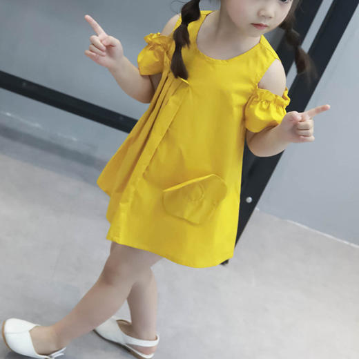 裁缝学苑T05女童露肩别致连衣裙1:1实物服装纸样剪裁图纸牛皮纸 商品图3