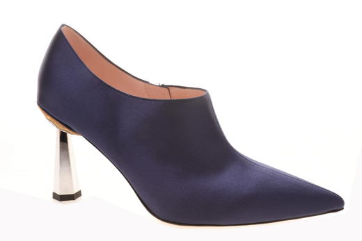 sheme鹤鸣 隐藏  新中式丝绸刺绣 尖头优雅高跟女士踝靴 商品图2