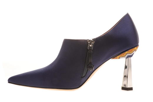 sheme鹤鸣 隐藏  新中式丝绸刺绣 尖头优雅高跟女士踝靴 商品图4