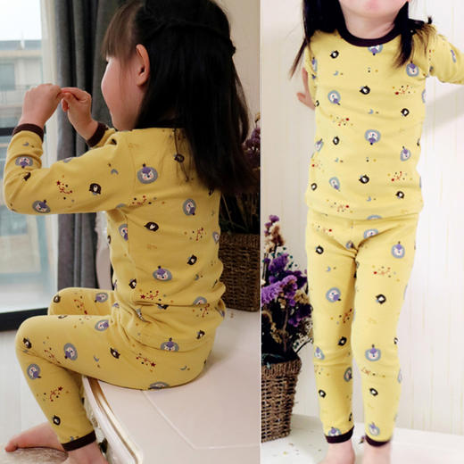 T37春秋儿童内衣保暖秋衣打底1:1实物服装纸样剪裁图纸牛皮纸样 商品图2