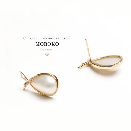 MOROKO×马贝珍珠丨领结「耳钉」/ Bandeau 商品图2