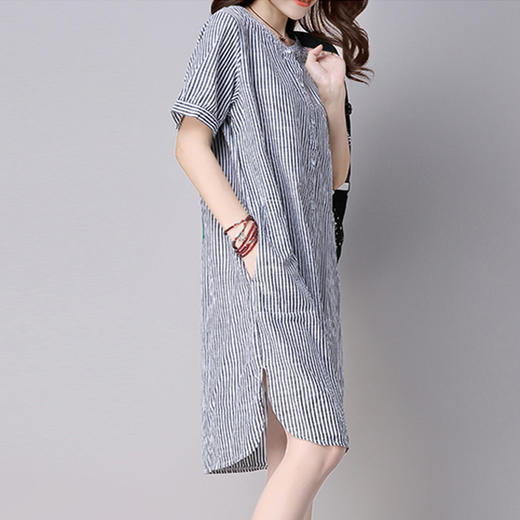 裁缝学苑A09衬衫裙遮肚子1:1服装纸样剪裁图纸牛皮纸 商品图2