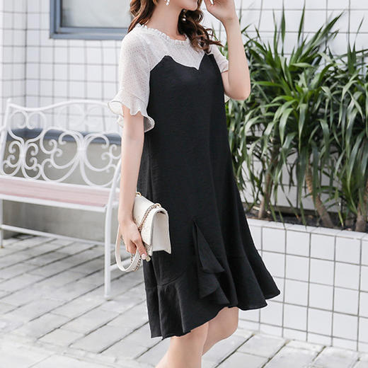 裁缝学苑A03拼接鱼尾连衣裙遮肚OL显瘦1:1服装纸样剪裁图纸牛皮纸 商品图3