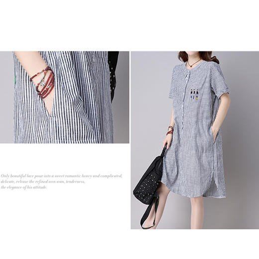 裁缝学苑A09衬衫裙遮肚子1:1服装纸样剪裁图纸牛皮纸 商品图3