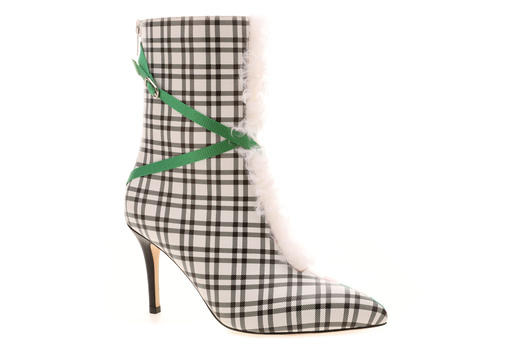 sheme 纽约时装周设计师联名款 时尚 细跟 印花 短靴 商品图1