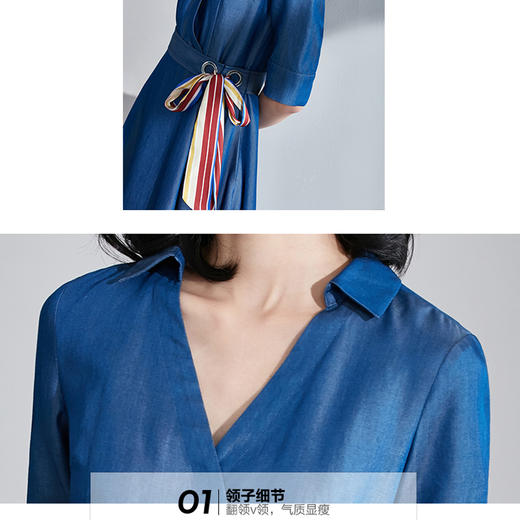 裁缝学苑A14女士连衣裙V领1:1服装纸样剪裁图纸牛皮纸 商品图3