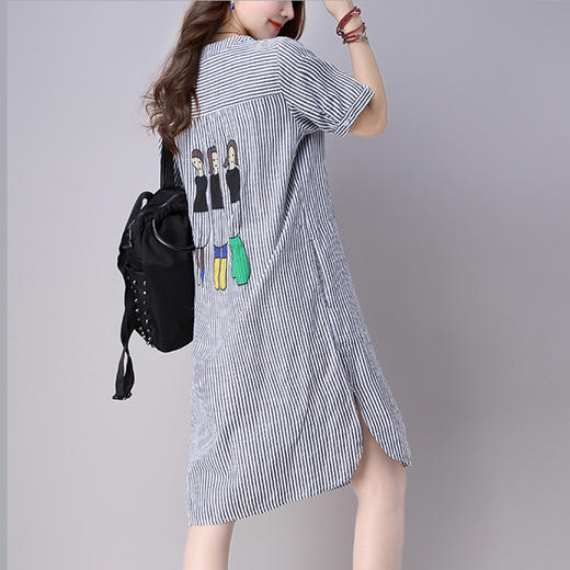 裁缝学苑A09衬衫裙遮肚子1:1服装纸样剪裁图纸牛皮纸 商品图1