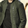 柒牌棒球领外套夹克衫春款军绿色男士外套棒球服时尚潮流	113K28630 商品缩略图3
