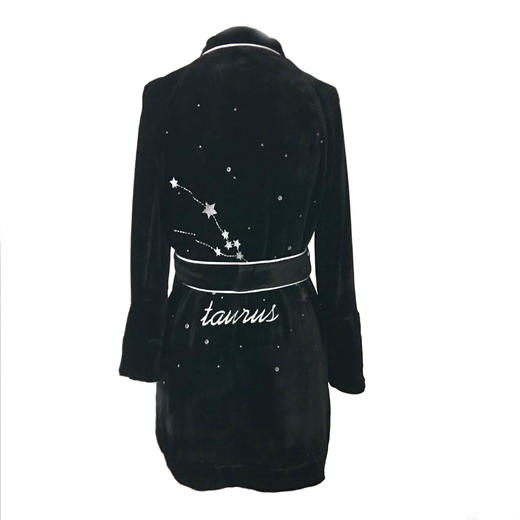 LEEWAY·谢 设计师原创品牌 星夜系列 100%麻 长袍款睡衣 商品图0
