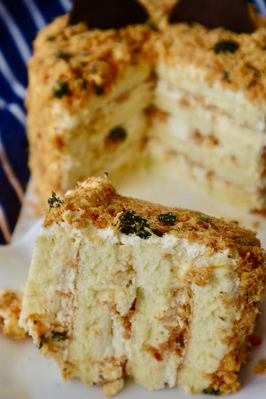 原味肉松蛋糕,100%动物奶油