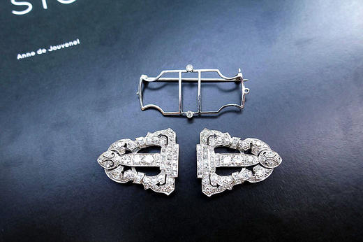 古董double clip双拼的胸针 商品图1