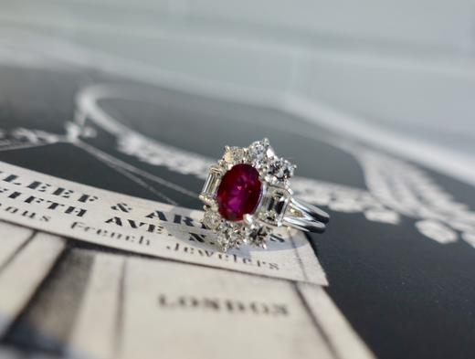 1.55克拉坦桑尼亚无烧豪镶红宝戒指（已售，同款可定制） 商品图1
