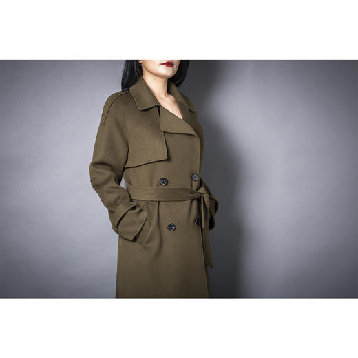 BLEND by purée #0808 羊毛绒混纺军旅风大衣 商品图8