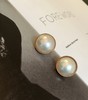 14mm钻镶马贝珠耳钉 商品缩略图2