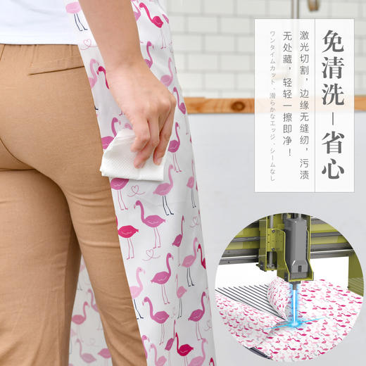 【1秒穿 、1秒脱、防水耐脏、免清洗、一擦就干净】日本浪漫の樱花网红围裙，让你爱上厨房、荣获日本2018民众生活大赏 商品图5