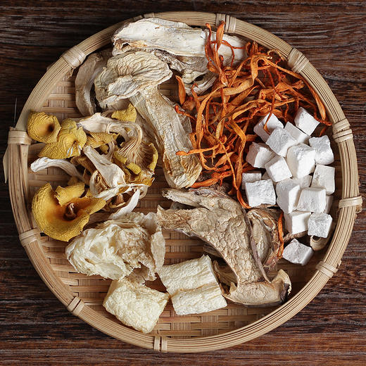 云南特色五行养生菌汤包茯苓养心紫色装农科院野生菌专家科学调配比例