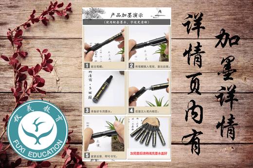 宝克书法笔专用填充墨水(一盒6支装)-LT 商品图2